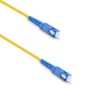 Оптичен пач кабел DeTech, SC-SC, UPC, Singlemode, Simplex, 3.0м, Жълт