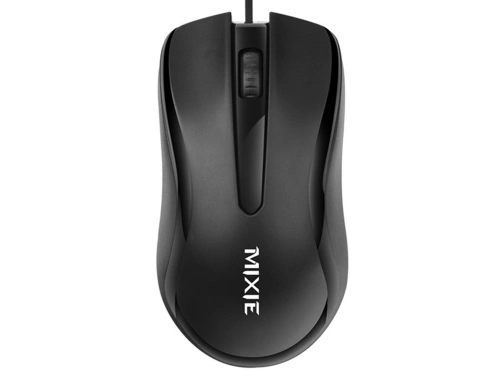 Мишка Mixie B750, Оптична, 3D, Черен