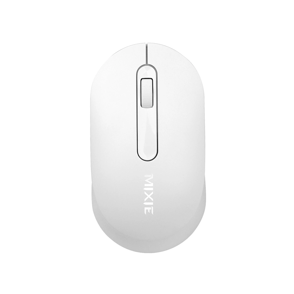 Мишка Mixie R518, Безжична, USB, 3D, Бял