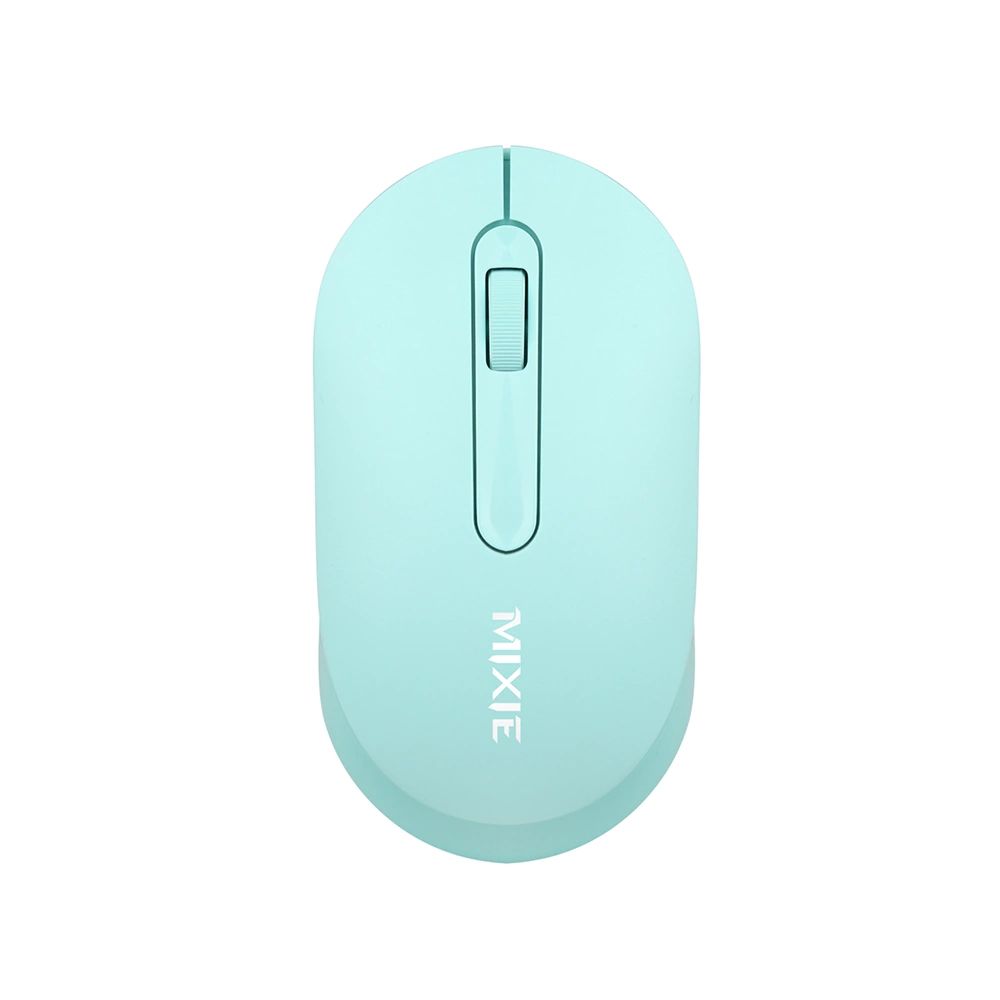 Мишка Mixie R518, Безжична, USB, 3D, Зелен