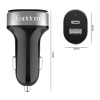 Зарядно устройство за кола Earldom ES-CC14, 1xUSB, 1xType-C, С Micro USB кабел, Черен