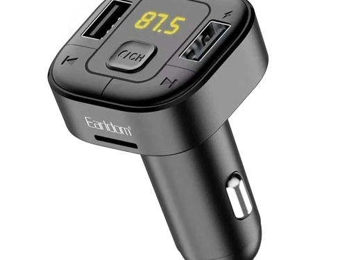 FM Трансмитер Earldom ET-M76, Bluetooth, USB, Micro SD, 2.4A, Черен
