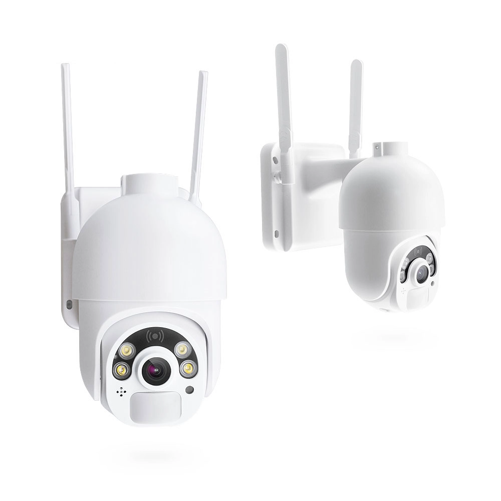 Смарт охранителна камера PST-S20-WiFi, 2.0Mp, PTZ, Соларен панел, Външен монтаж, Wi-Fi, Tuya Smart, Бял