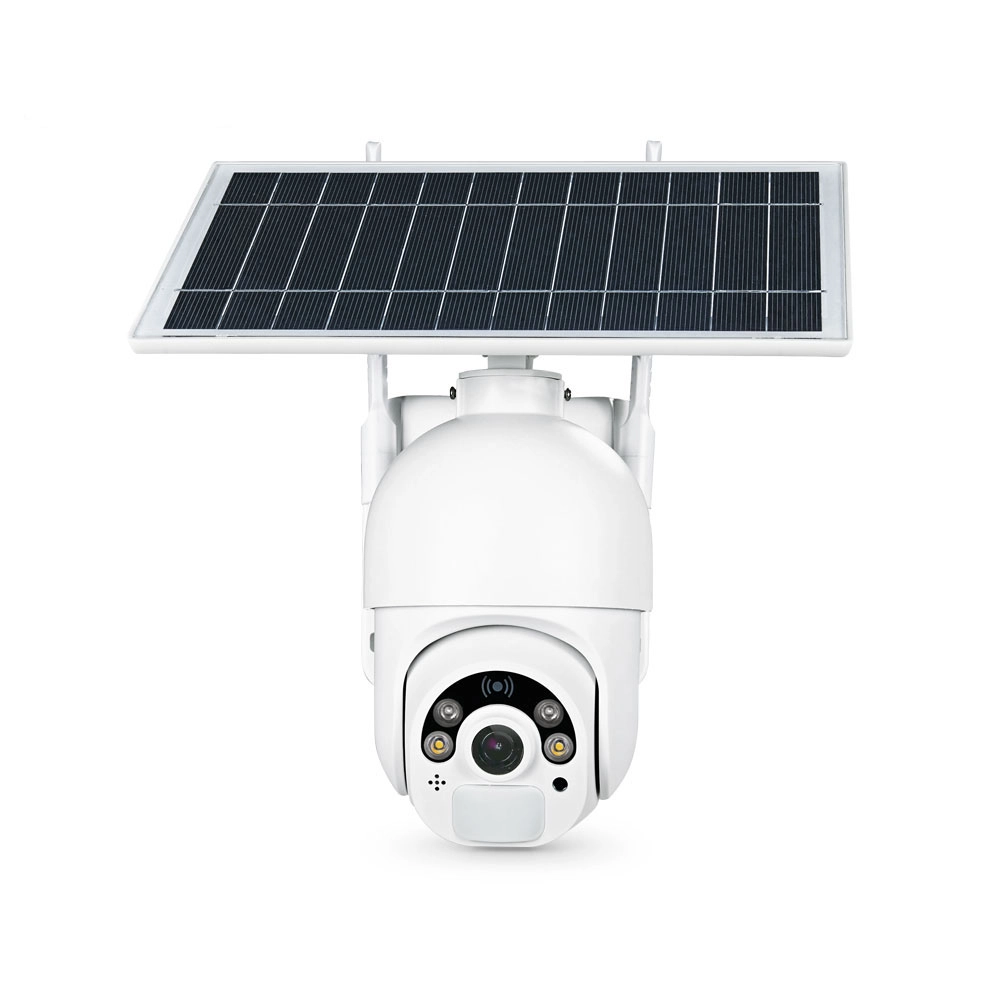 Смарт охранителна камера PST-S20-WiFi, 2.0Mp, PTZ, Соларен панел, Външен монтаж, Wi-Fi, Tuya Smart, Бял