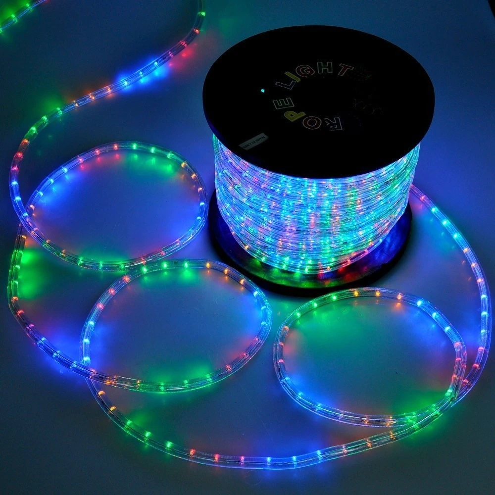 Коледни лампички многоцветни, RGB, LED,10м, 100 бр