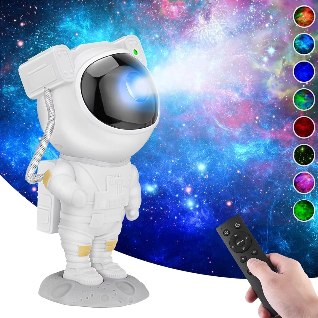 Светлинен проектор, Звездно небе и галактики Астронавт с дистанционно управление