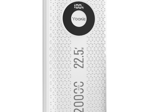 Преносима батерия Yookie YO12, 20000mAh, 22.5W, Бял