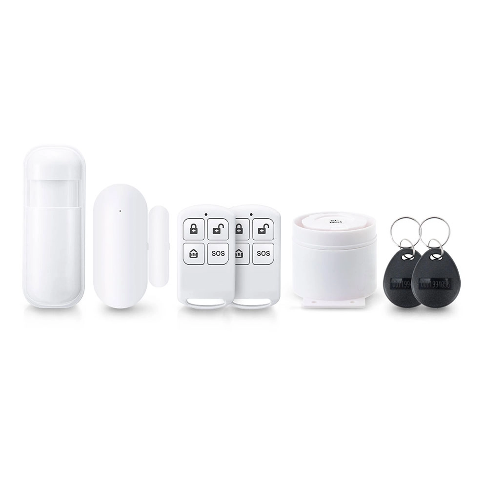 Смарт алармена система PST-WG107T, 8в1, GSM, Wi-Fi, Tuya Smart, Бял