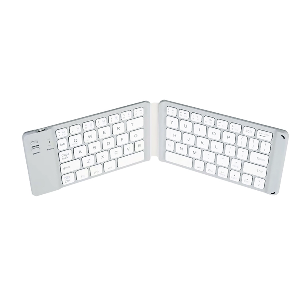 Клавиатура No brand K018, Сгъваема, Bluetooth, Бял - 6180