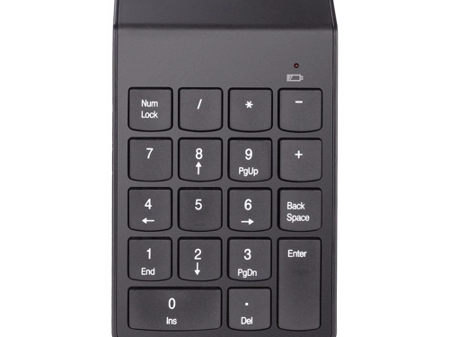 Клавиатура No brand K1, Num pad, Безжична, Черен - 6184