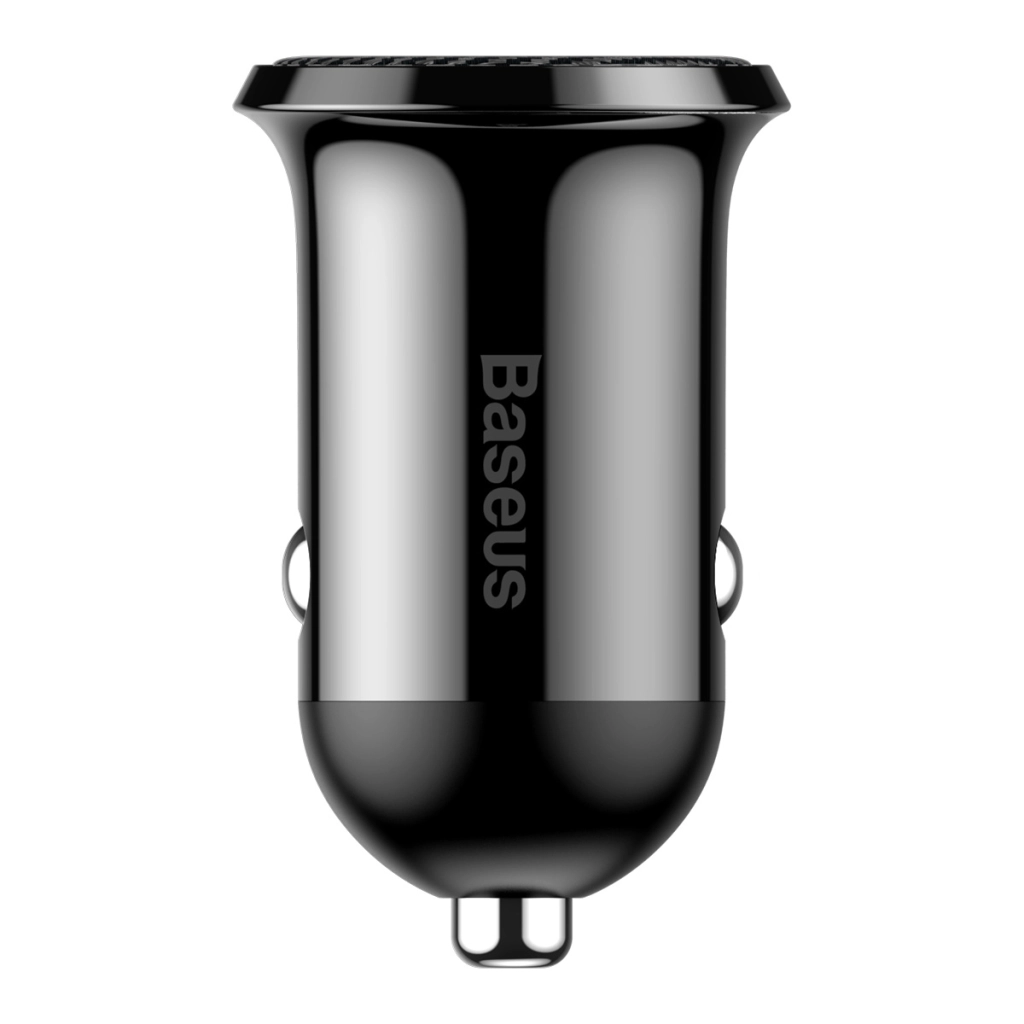 Зарядно устройство за кола Baseus Grain Pro, 4.8A, 2 x USB, Черен - 40509