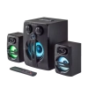 Тонколони Kisonli TM-9000A, Bluetooth, USB, AUX, SD, FM, 12W+2x5W, Черен