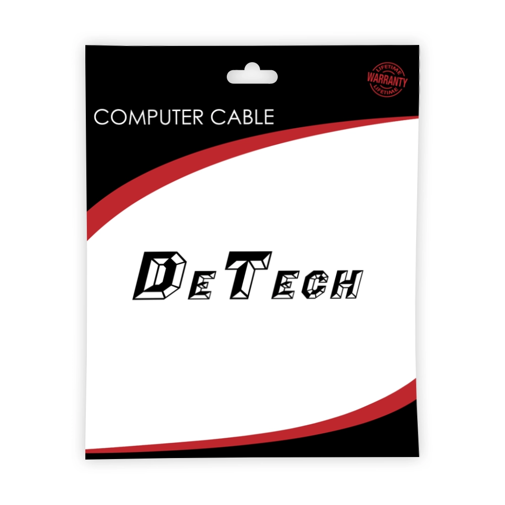 Кабел DeTech, Type-C - Type-C, 100W, 4K, 20GB/s, PD, 1.0m, Черен