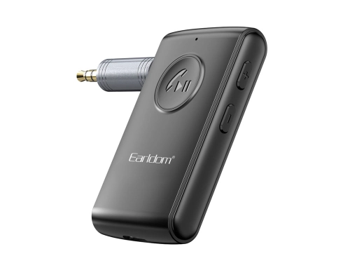 Bluetooth аудио приемник Earldom ET-BR02, 3.5mm, Черен – 40347