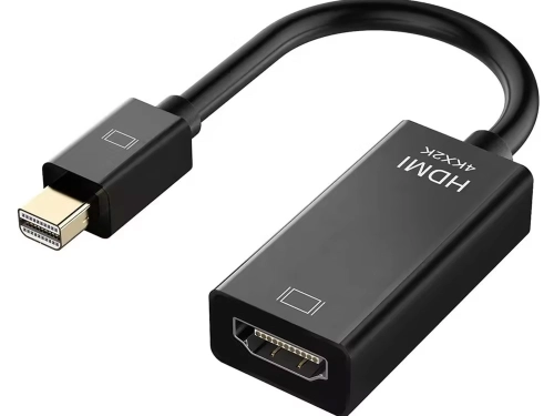 Преходник DeTech, Mini DisplayPort - HDMI, 4K, Черен