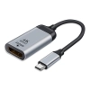 Преходник DeTech, USB-C – HDMI 4K, 60Hz, Сив