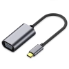 Преходник DeTech, USB-C – VGA, Сив