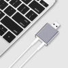 Звукова карта DeTech, USB, 7.1, Сив