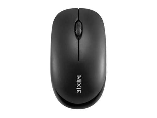 Мишка Mixie R516, Безжична, USB, 3D, Черен -